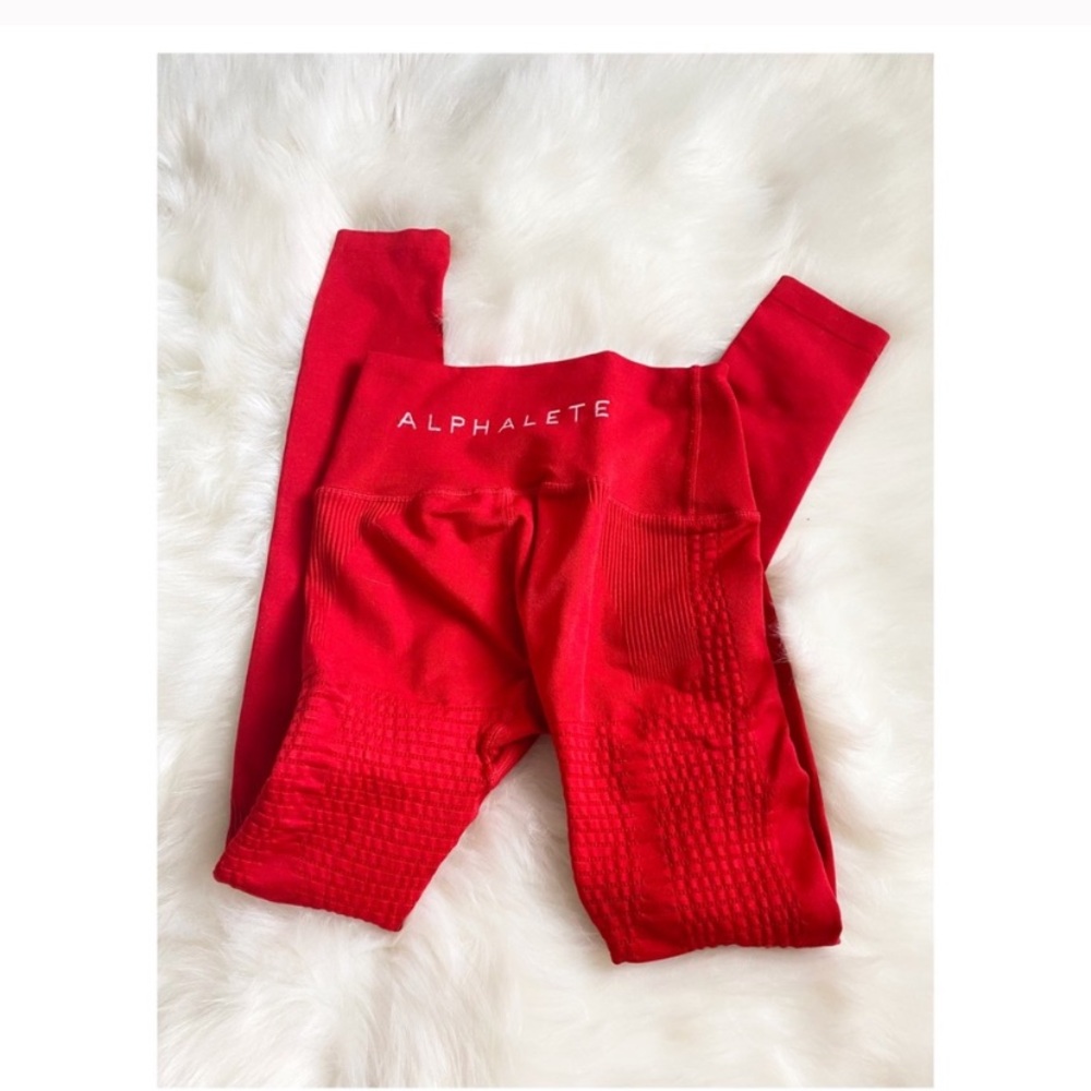 Alphalete Red Halo Leggings
